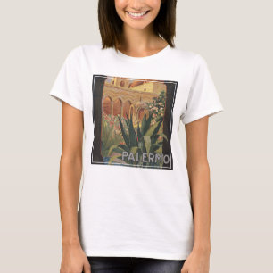 Vintage resor Poster för Palermo, Italien. T Shirt