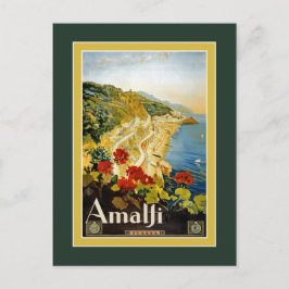 vintage resor Poster för vykort för Italien