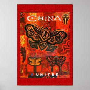 Vintage resor Poster Förenade Chinan