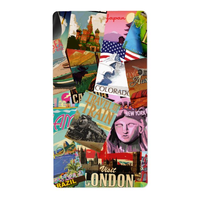 Vintage resor Poster Fraktsedel (Framsidan)