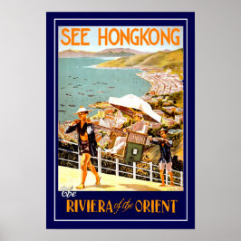 Vintage resor Poster Hongkong
