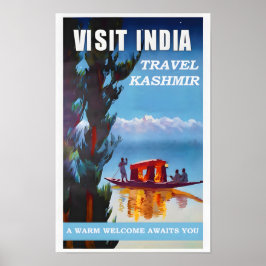 Vintage resor-Poster Indien-Kashmir Poster