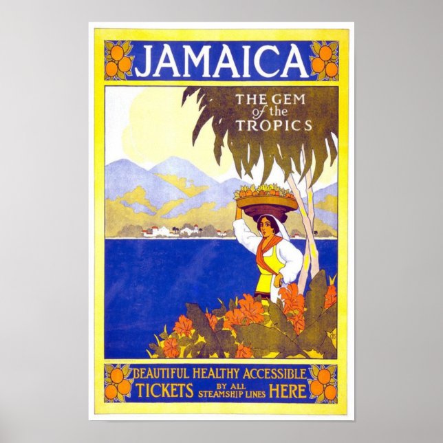 Vintage resor Poster Jamaica (Framsidan)