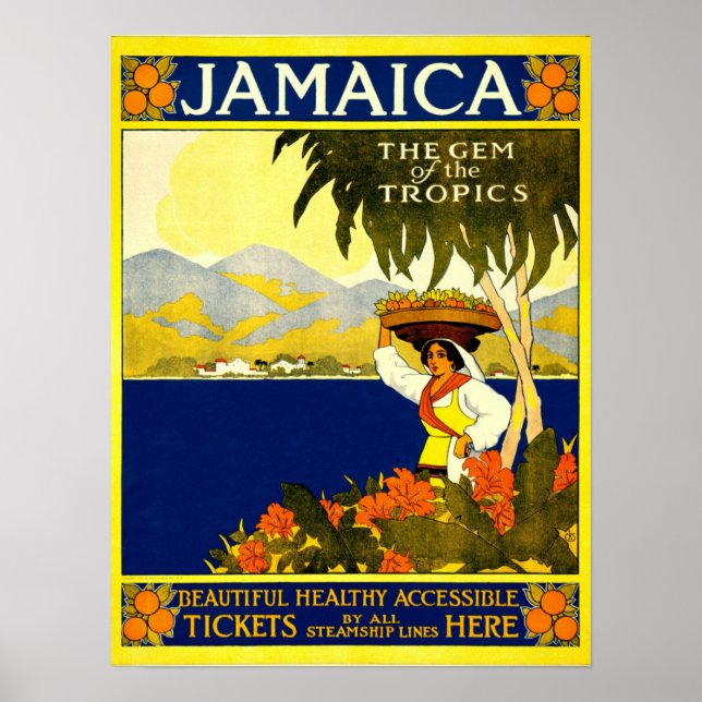 Vintage resor Poster: Jamaica Poster (Framsidan)