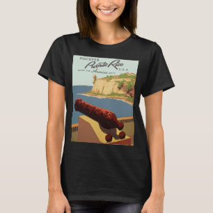 Vintage resor Poster konst, upptäcker Puerto Rico! T Shirt