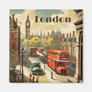 Vintage resor Poster London City Center Magnet