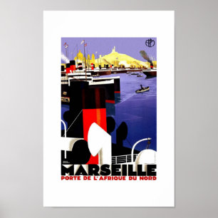 Vintage resor Poster Marseille