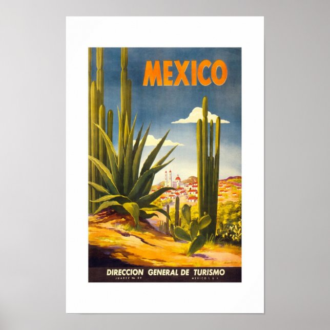 Vintage resor Poster Mexiko (Framsidan)