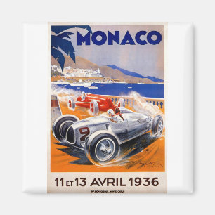 vintage resor poster montecarlo-monaco magnet