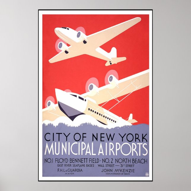 Vintage resor Poster New Yorks stad (Framsidan)