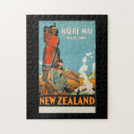 Vintage resor Poster Nya Zeeland Pussel