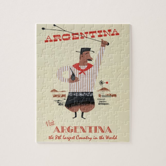 Vintage resor Poster Puzzle Pussel (Vertikal)