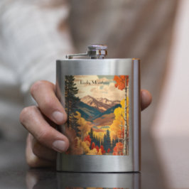 Vintage resor Poster Rocky Mountain, anpassade Fickplunta