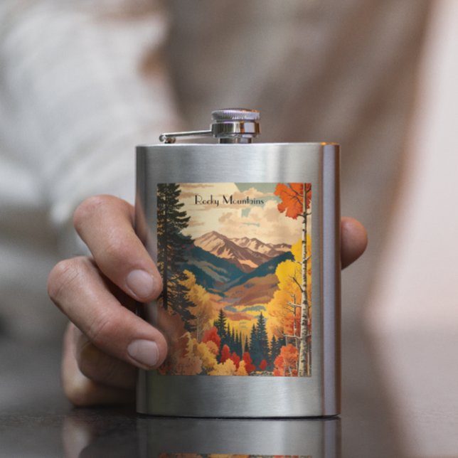 Vintage resor Poster Rocky Mountain, anpassade Fickplunta (Skapare uppladdad)