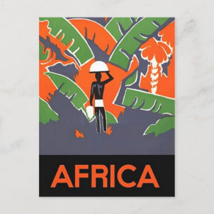 Vintage resor Poster safari-datorer i Afrika resa Helg Vykort