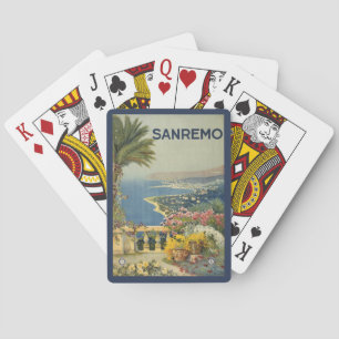 Vintage resor Poster San Remo från en terräng Casinokort
