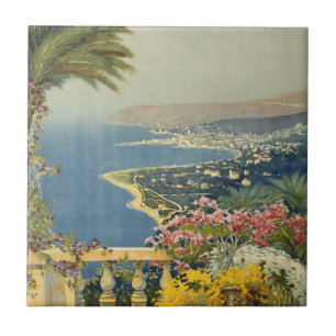Vintage resor Poster San Remo från en terräng Kakelplatta