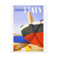 vintage resor Poster "Sommar i Italien"