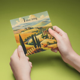 Vintage resor Poster Toscanas landsbygd