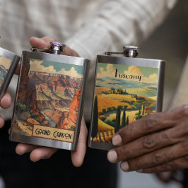 Vintage resor Poster Toscanas landsbygd Fickplunta