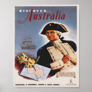 Vintage resor Poster Upptäck Australien