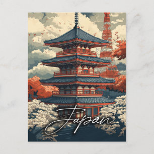 Vintage resor Poster: Utforska Japans allure Vykort