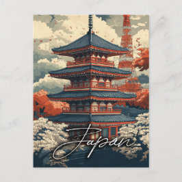 Vintage resor Poster: Utforska Japans allure Vykort