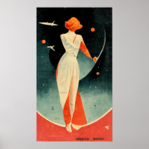 Vintage resor Poster. Utrymme
