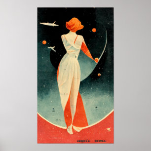Vintage resor Poster. Utrymme Poster