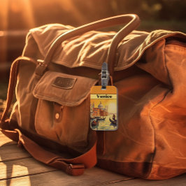 Vintage resor Poster Venedig, Italien Bagagebricka