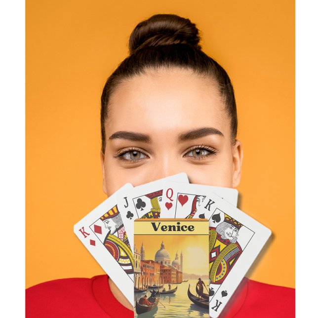 Vintage resor Poster Venedig, Italien Casinokort (Skapare uppladdad)