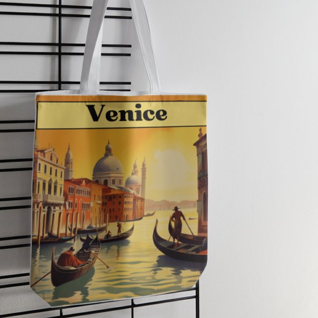 Vintage resor Poster Venedig, Italien Tygkasse (Skapare uppladdad)