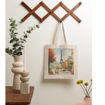 Vintage resor Poster vid Paris Eifel Torn