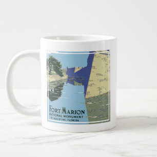 Vintage resor Poster visa Fort Marion Jumbo Mugg