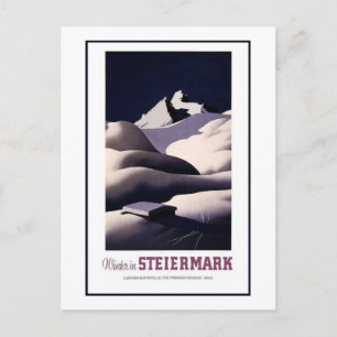 Vintage resor-reklam för Österrike Vykort