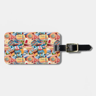 Vintage resor-resgodsmärkning bagagebricka