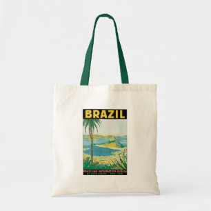 Vintage resor Rio de Janeiro Brasilien Kuststrupe Tygkasse