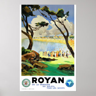 Vintage resor - Royan-Frankrike-Poster Poster