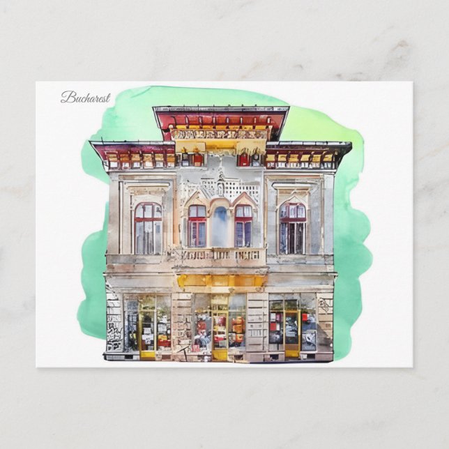 Vintage resor Rumänien constanta bucharest Vykort (Framsida)