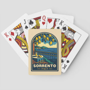 Vintage resor Sorrento Italien Kustretro Scenia Casinokort