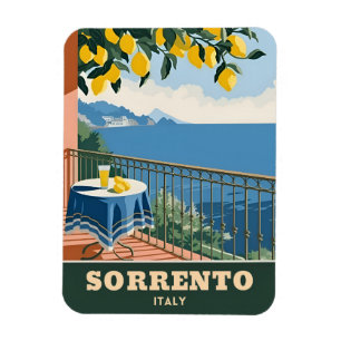 Vintage resor Sorrento Italien Seaside Retro Magnet
