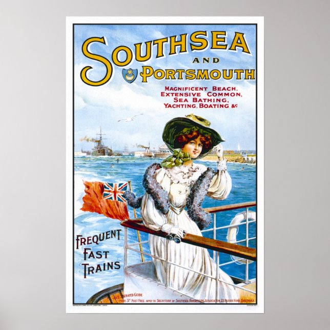 Vintage resor,Southsea Poster (Framsidan)