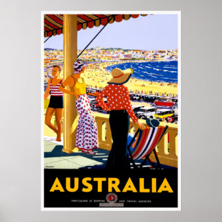 Vintage resor Sydney Australien Poster