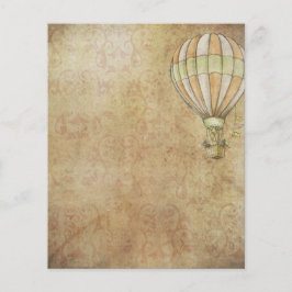 Vintage resor tehemed varmluftsballong