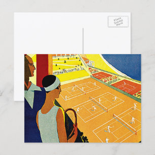 vintage resor, Tennis, Sports, Monte Carlo Monaco Vykort