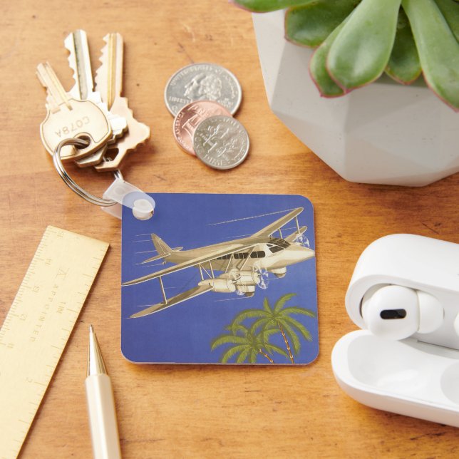 Vintage resor till Kairo, Eygpt, flygplansflygplan Nyckelring (Skrivbord)