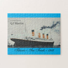 Vintage resor Titanic Sea Trials Aqua 252 biet Pussel