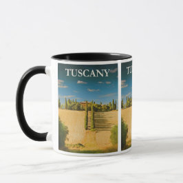Vintage resor Toscana-Italien Mugg
