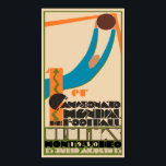 Vintage resor - Uruguay 1930 Football vm Poster<br><div class="desc">Det nationella fotbollslaget i Uruguay leker 1930 vm. En vintage vm poster.</div>