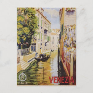 Vintage resor Venedig, Italien - Vykort